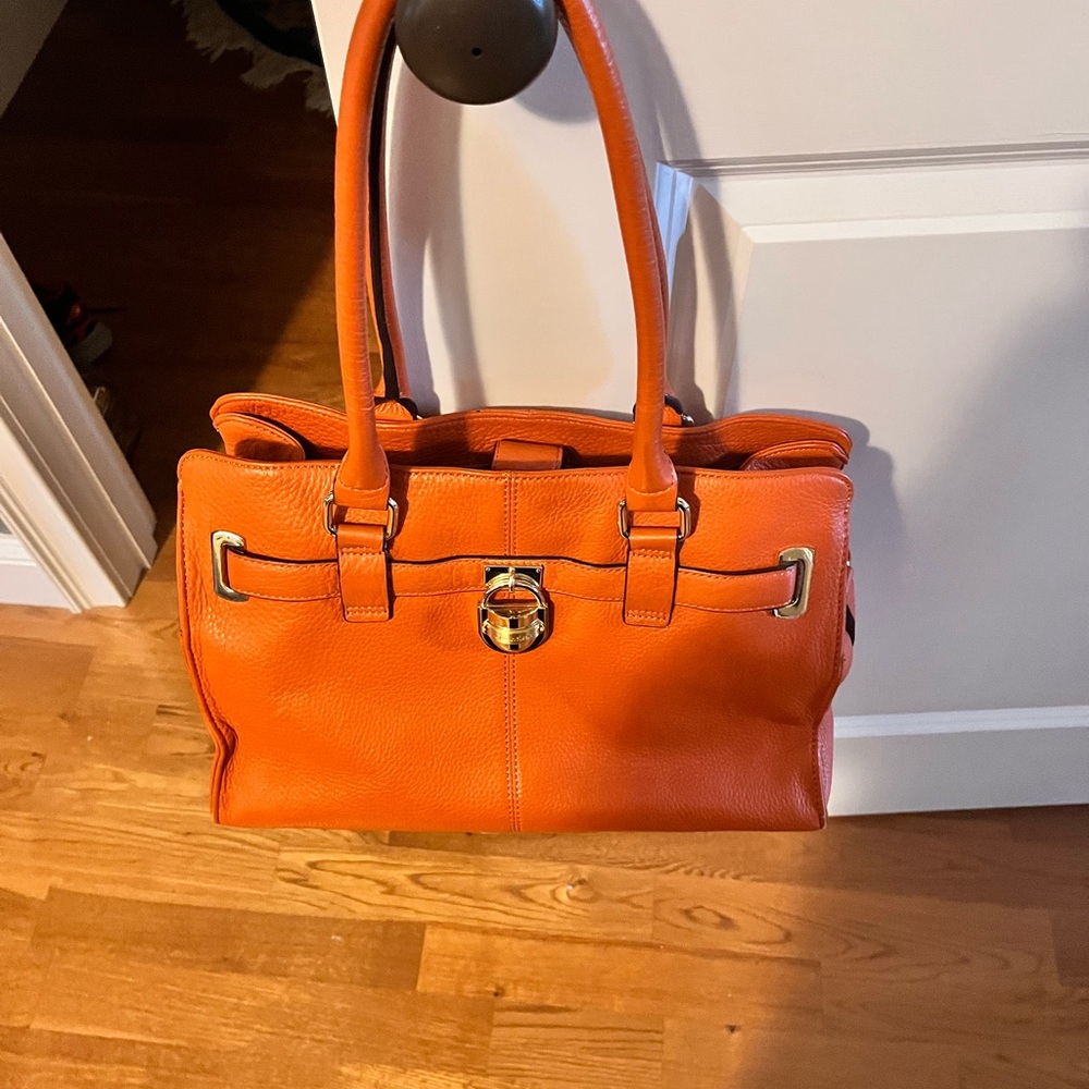 Calvin Klein Vibrant Orange Satchel